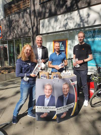 Wahlinfostand Bundestagswahl 2021 Mainzer Landstr.