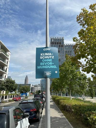 Wahlplakat Landtagswahl 2023 Europaviertel